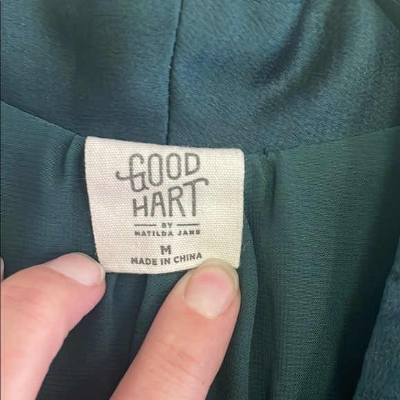 Chic Forest Green Women's Tunic Dress - Picture 2 of 5